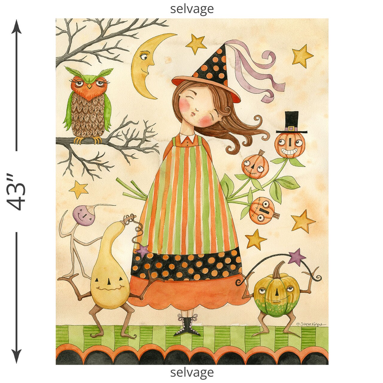 Ghoul Friends Panel (p16058-panel) | Ghoul Friends | Teresa Kogut | Riley Blake